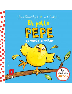 El pollo Pepe aprende a volar