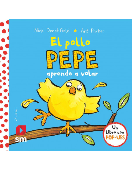 El pollo Pepe aprende a volar