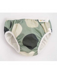 Bañador pañal formas verdes