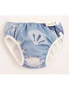 Bañador pañal whale azul