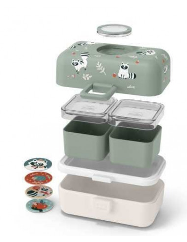 Caja almuerzo tresor mapache