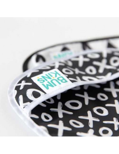 Babero starter 3-9m 2un corazones&xoxo