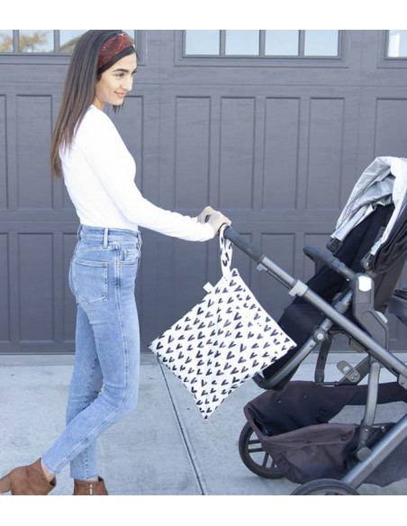 Bolsa impermeable doble 31x40cm corazones