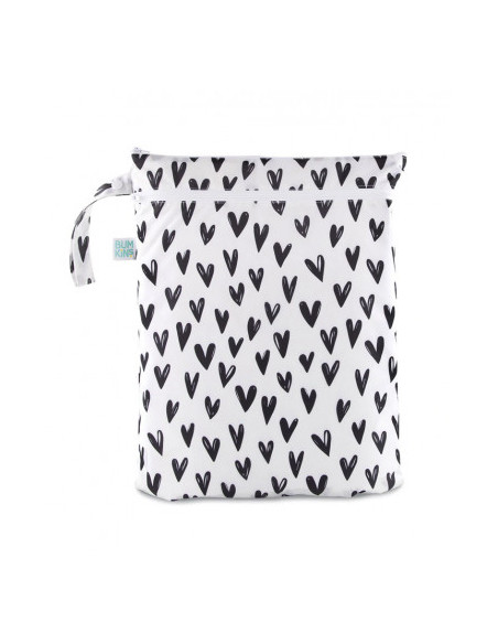 Bolsa impermeable doble 31x40cm corazones