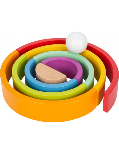 Piezas de construcción de madera Arcoíris