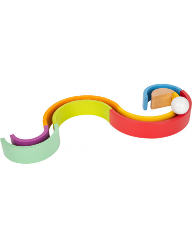 Piezas de construcción de madera Arcoíris