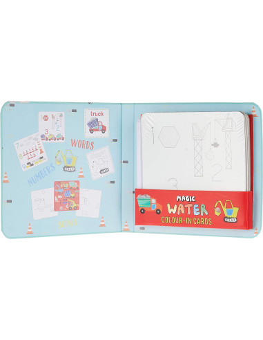 Bloc con bolígrafo de agua mágico construcción