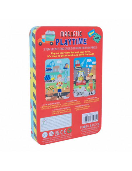 Estuche metal juego magnético construcción