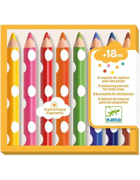 Colores para peques 8 lápices de colores