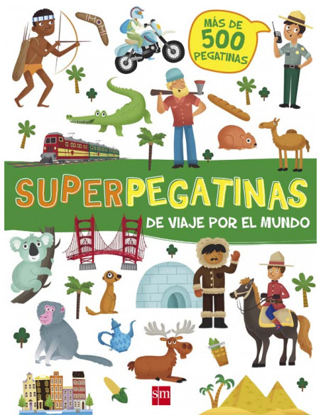 Superpegatinas de viaje por el mundo