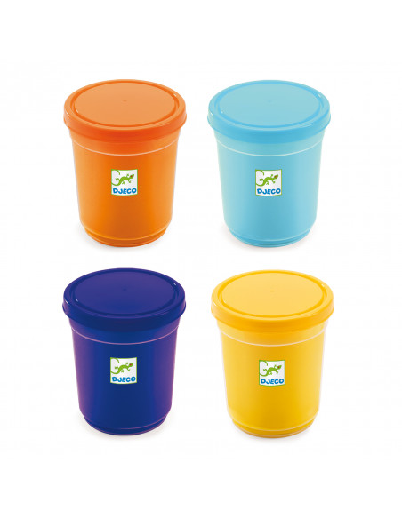 Pasta moldear 4 botes de pasta Naturaleza