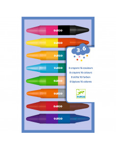 Colores para peques 8 ceras dobles