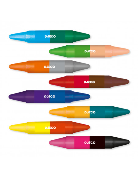 Colores para peques 8 ceras dobles