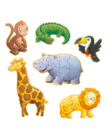 Puzle evolutivo Ouistiti y sus amigos