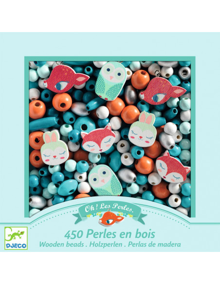 Perlas de madera Pequeños animales