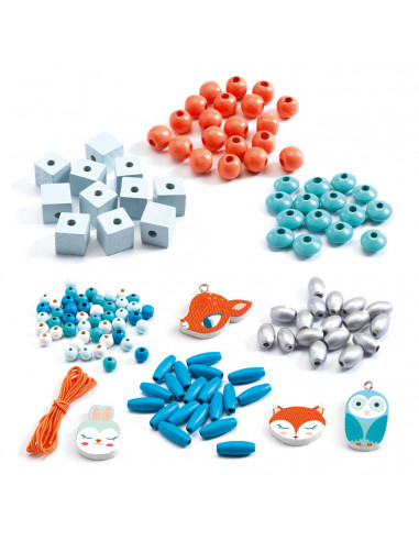 Perlas de madera Pequeños animales