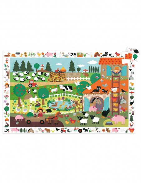 Puzle observación granja