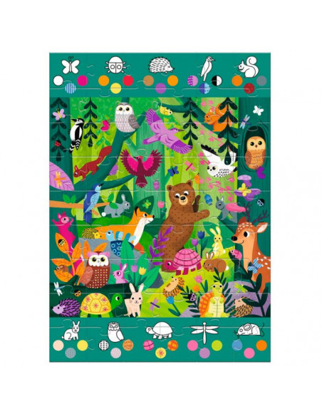 Puzle gigante observación bosque