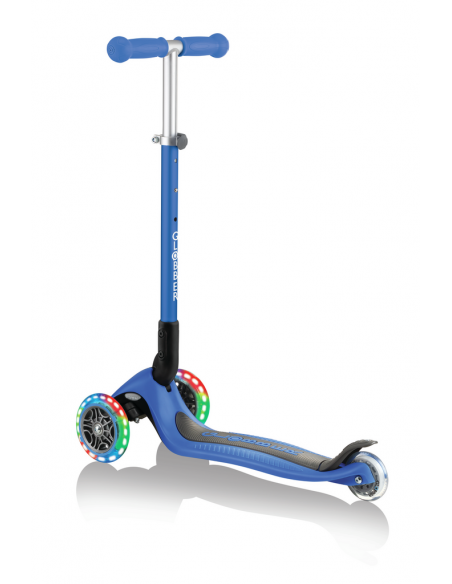 Patinete Primo foldable de luces azul