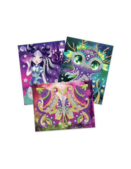 Cuadros para texturizar con purpurina