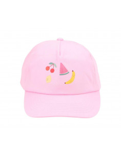 Gorra con visera junior rosa Fruits
