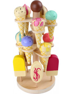 Soporte móvil para helados