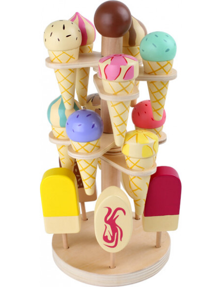 Soporte móvil para helados