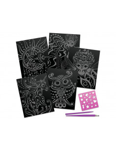 Dibujos negros para rascar