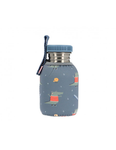 Botella acero con funda Croc 350ml