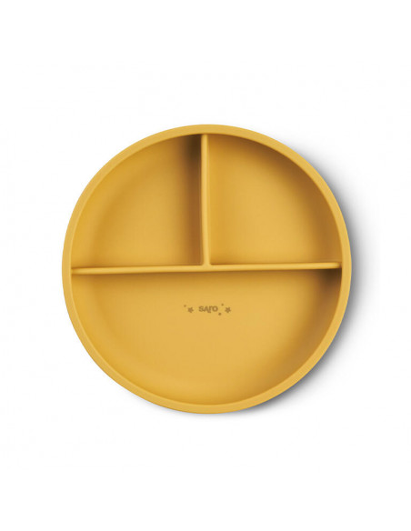 Plato con secciones Food & Fun