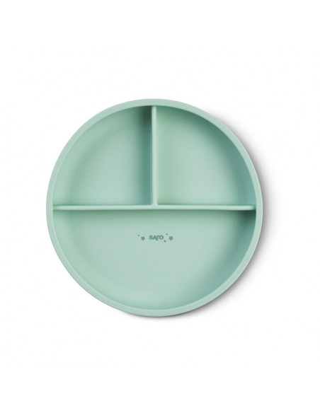 Plato con secciones Food & Fun