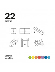 Imanix pista 22 piezas 2