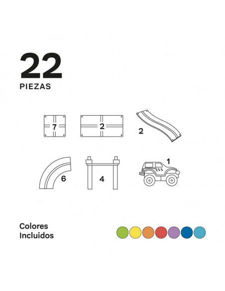 Imanix pista 22 piezas