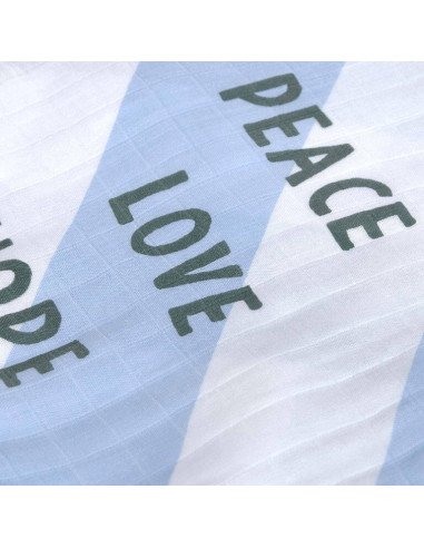 Pack 2 muselinas XL Happy blue