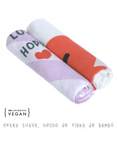 Pack 2 muselinas XL Happy lavender