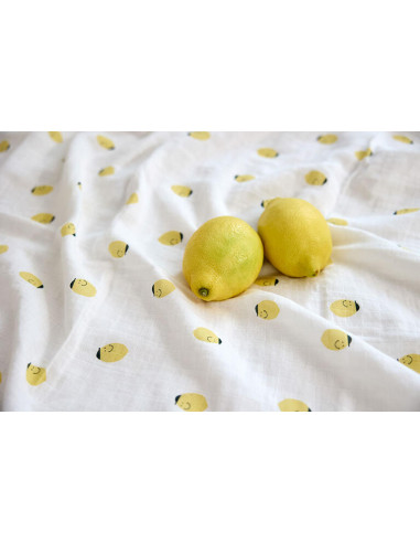 Pack 3 muselinas Happy fruits lemon