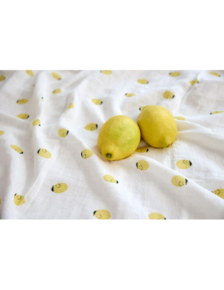 Pack 3 muselinas Happy fruits lemon