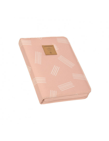 Porta documentos Stripe rose
