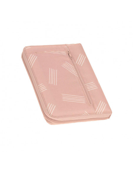 Porta documentos Stripe rose