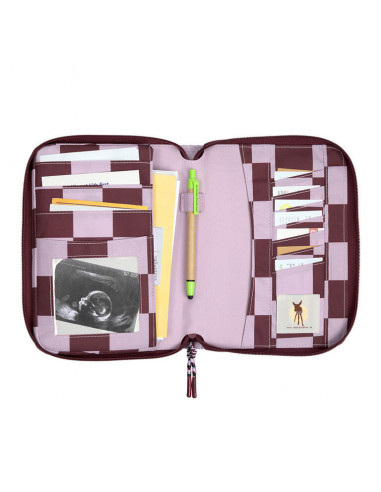 Porta documentos Deep red-lavender