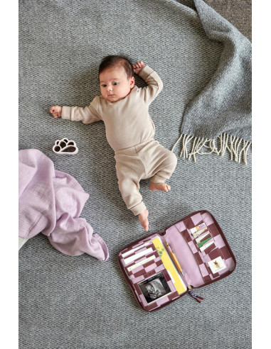 Porta documentos Deep red-lavender