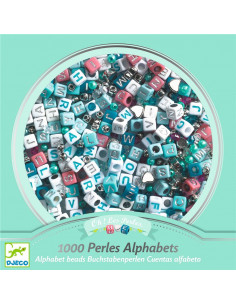 Perlas alfabeto plateadas