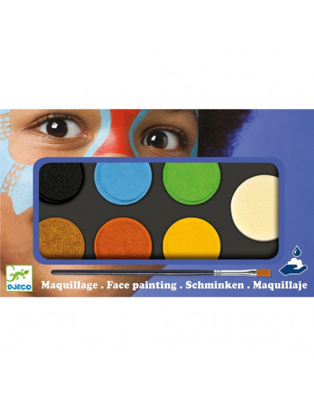 Estuche de maquillaje paleta 6 colores natural