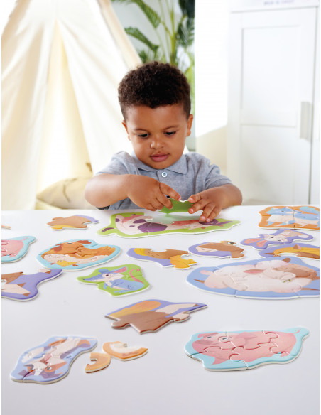 Rompecabezas de amigos de la granja