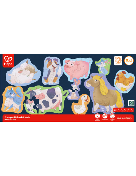 Rompecabezas de amigos de la granja