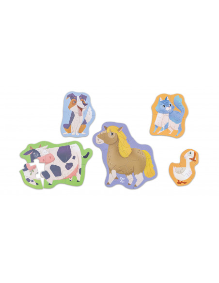 Rompecabezas de amigos de la granja