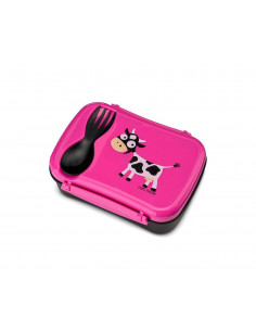 Caja de Almuerzo N'ice Box Kids Vaca Purple
