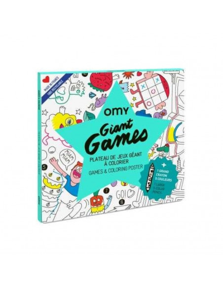 Póster XL Omy games para colorear +pinturas
