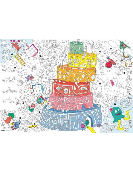 Póster XL Omy games para colorear +pinturas