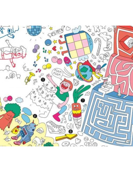 Póster XL Omy games para colorear +pinturas